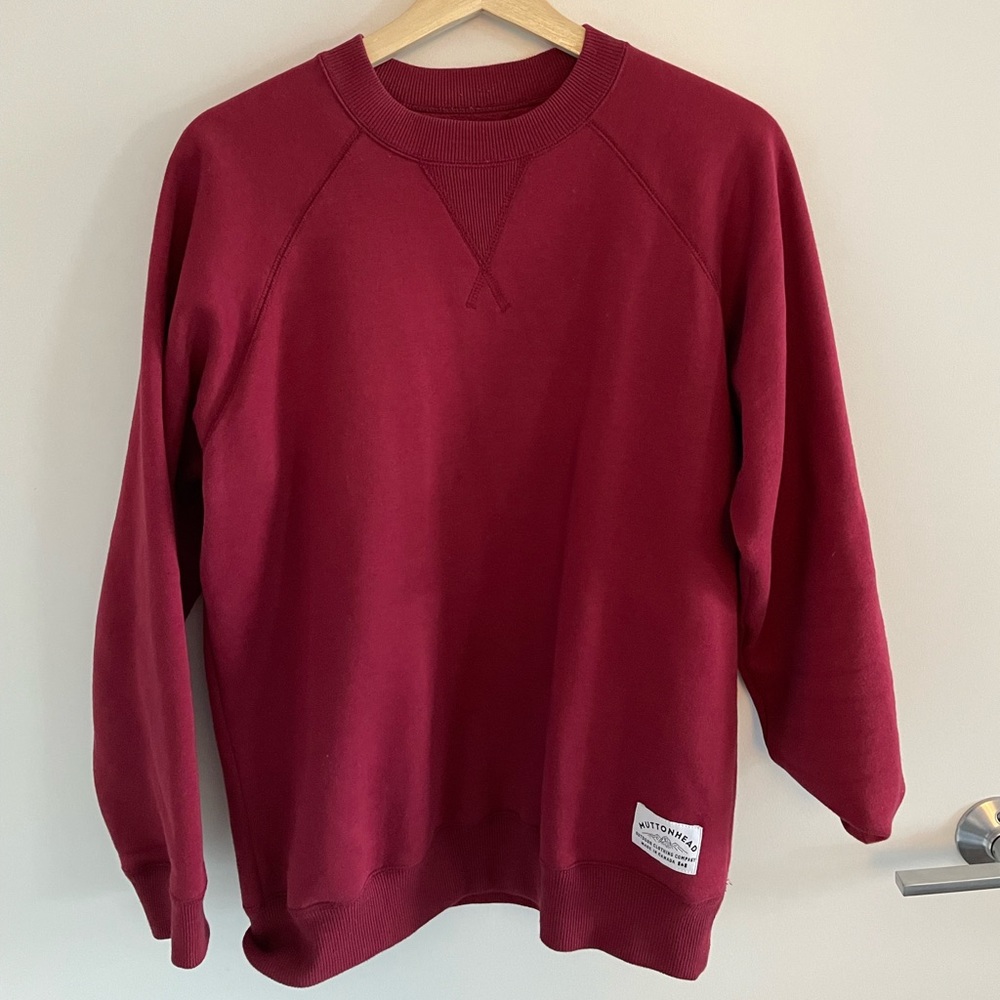 Cozy red sweatshirt